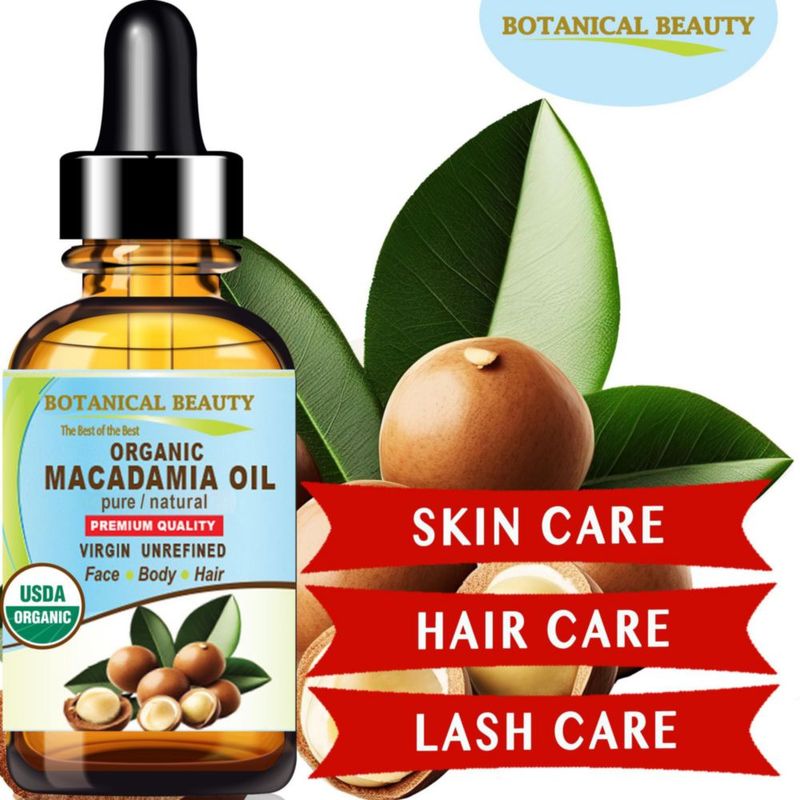 Aceite de Macadamia Botanical Beauty 60 ml Virgen y sin refinar