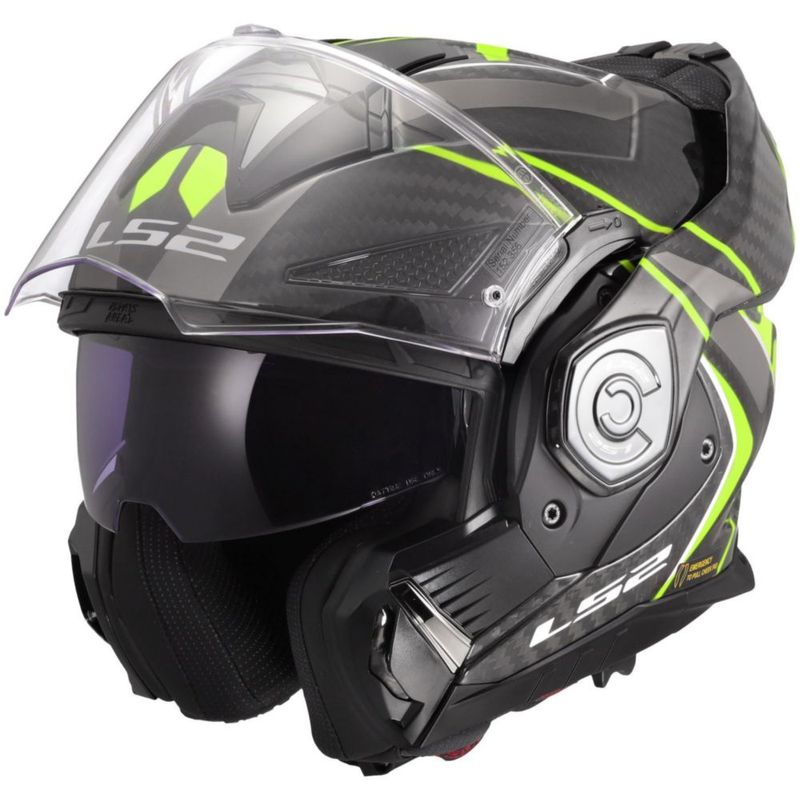 Casco LS2 Advant X Carbon Modular - Amarillo Talla Media