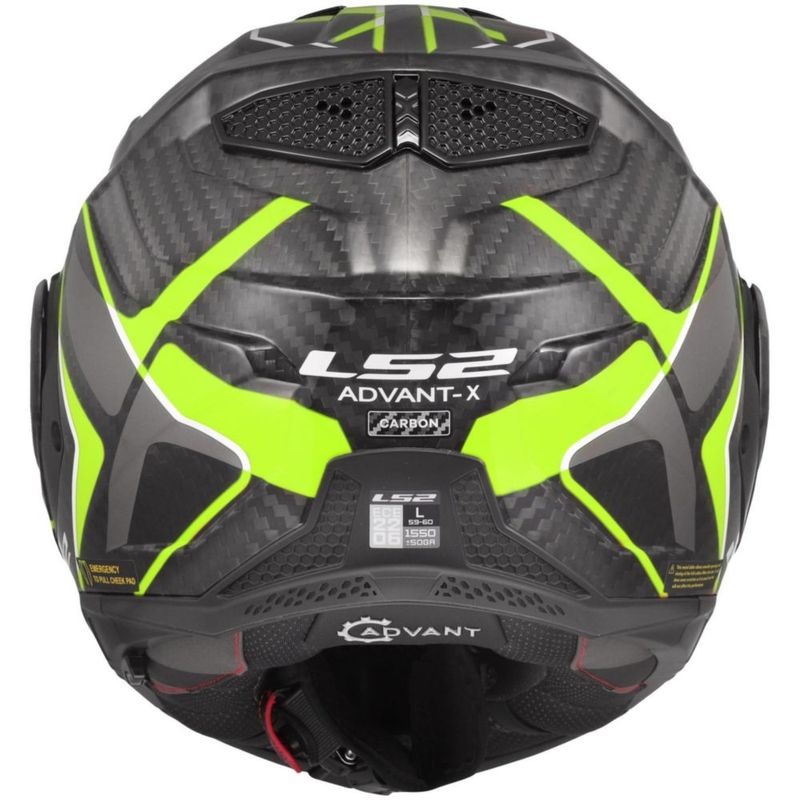 Casco LS2 Advant X Carbon Modular - Amarillo Talla Media