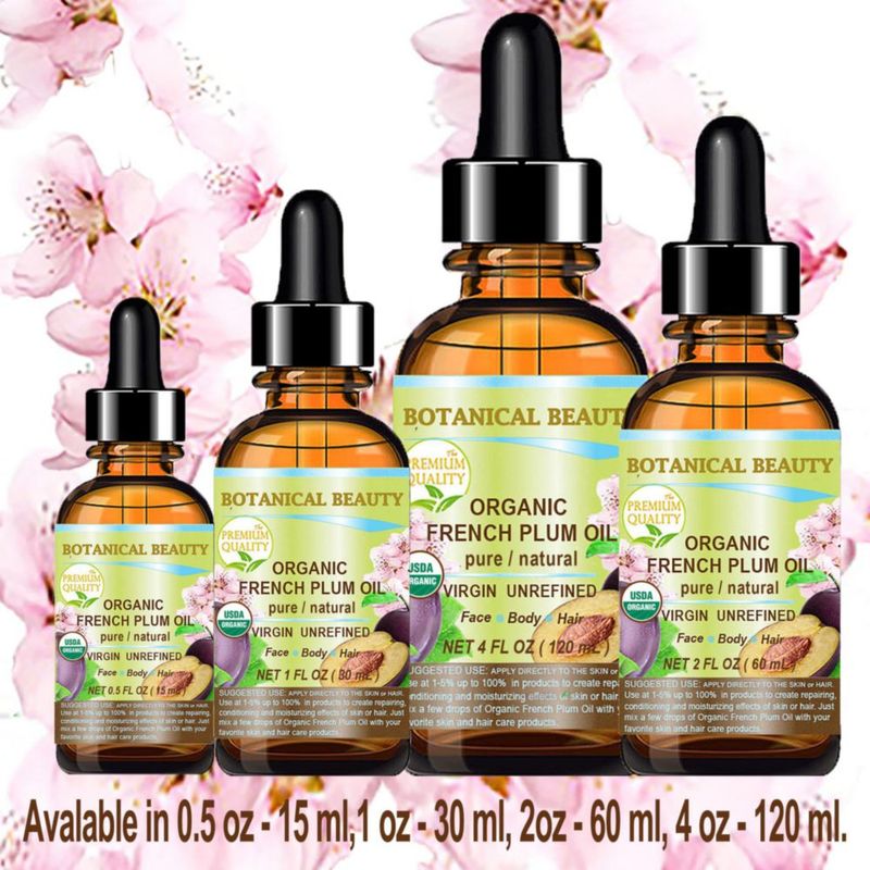 Aceite de Ciruela Botanical Beauty 120 ml Orgánico Prensado en Frío
