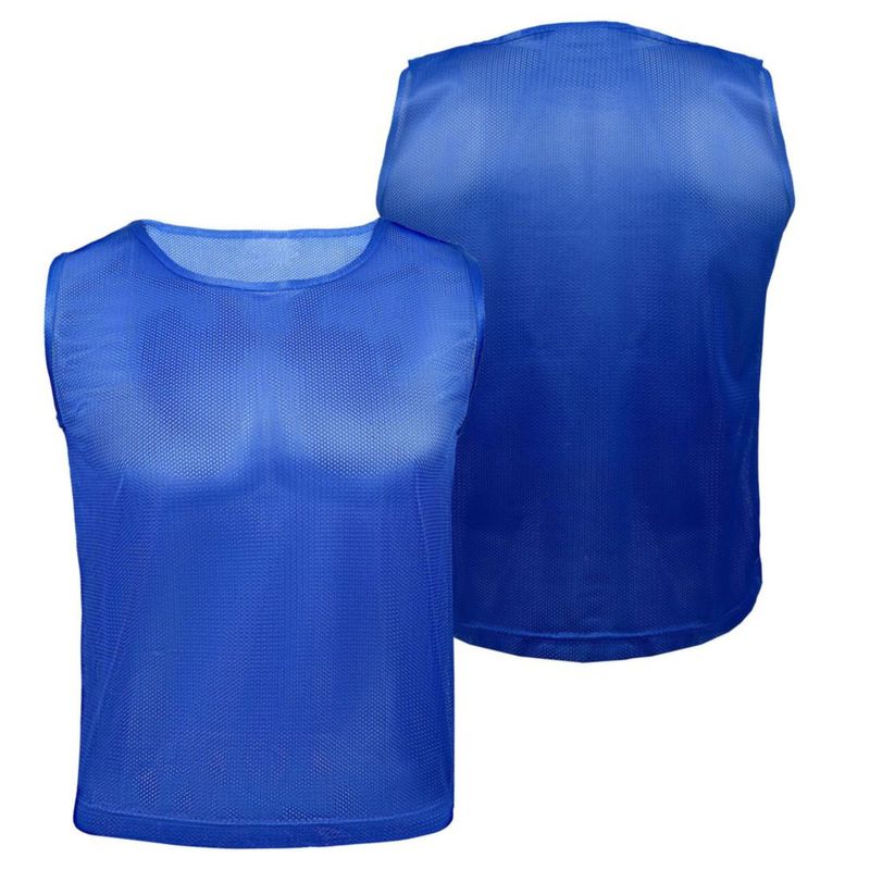 ATHLOVA Chalecos de Entrenamiento Pack de 18 Rojo y Azul