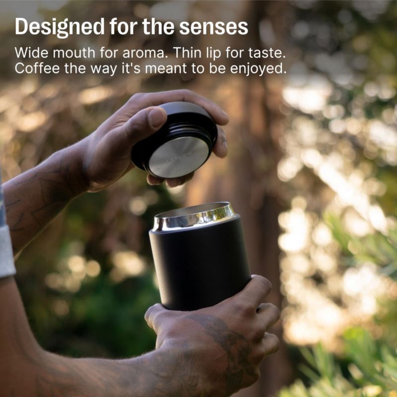 Taza de café Fellow 355 ml con revestimiento cerámico – modelo de viaje