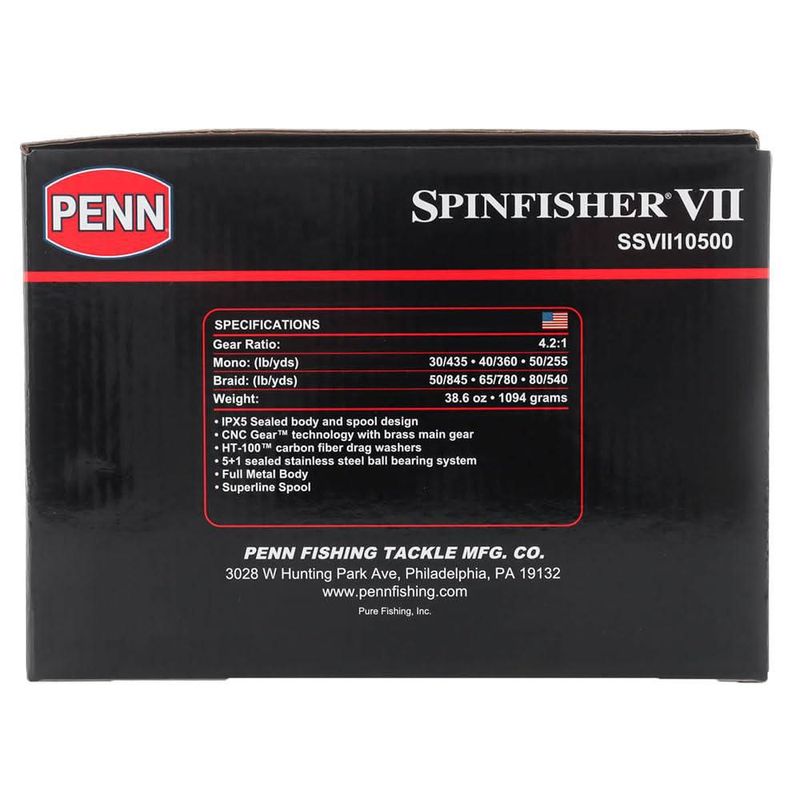 Carrete de pesca PENN SSVII10500 Spinfisher VII
