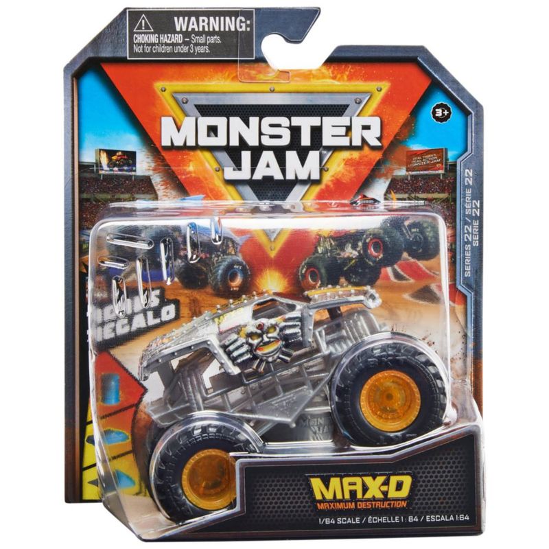 Coche de Juguete Monster Jam Max‑D a escala 1:64