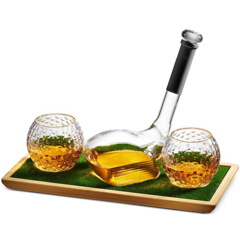 Set de Decantador de Whisky Godinger Golf Club con Vasos