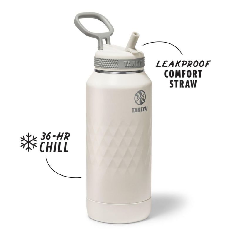 Botella de agua Takeya 950 ml con tapa de pajilla Alpine