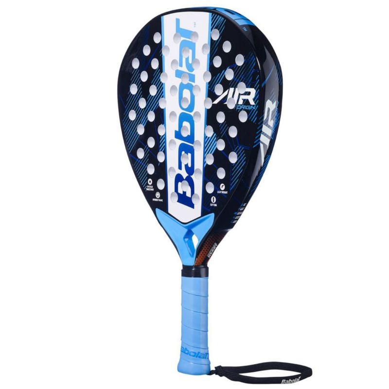 Raqueta de pádel Babolat Air Origin negra/azul 345 g