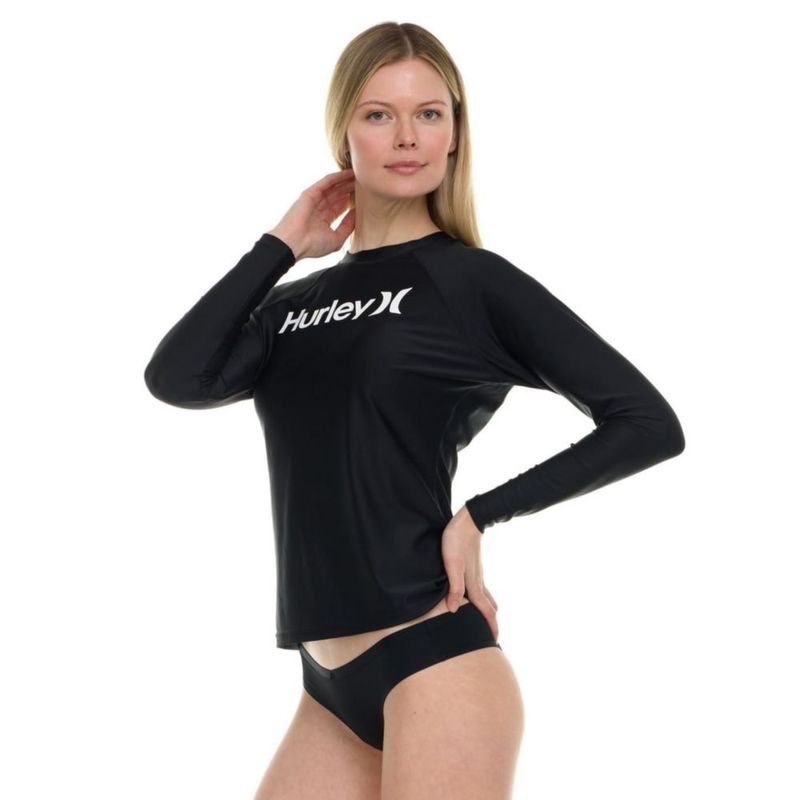 Camiseta de protección solar Hurley para mujer manga larga UPF 50+