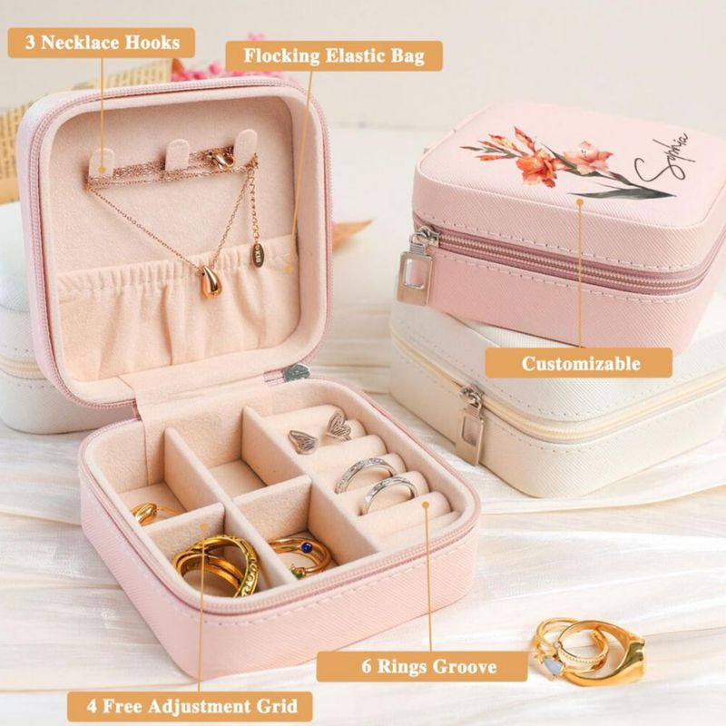 Caja de Joyería Corissy 10 × 10 × 5 cm Personalizada para Mujer