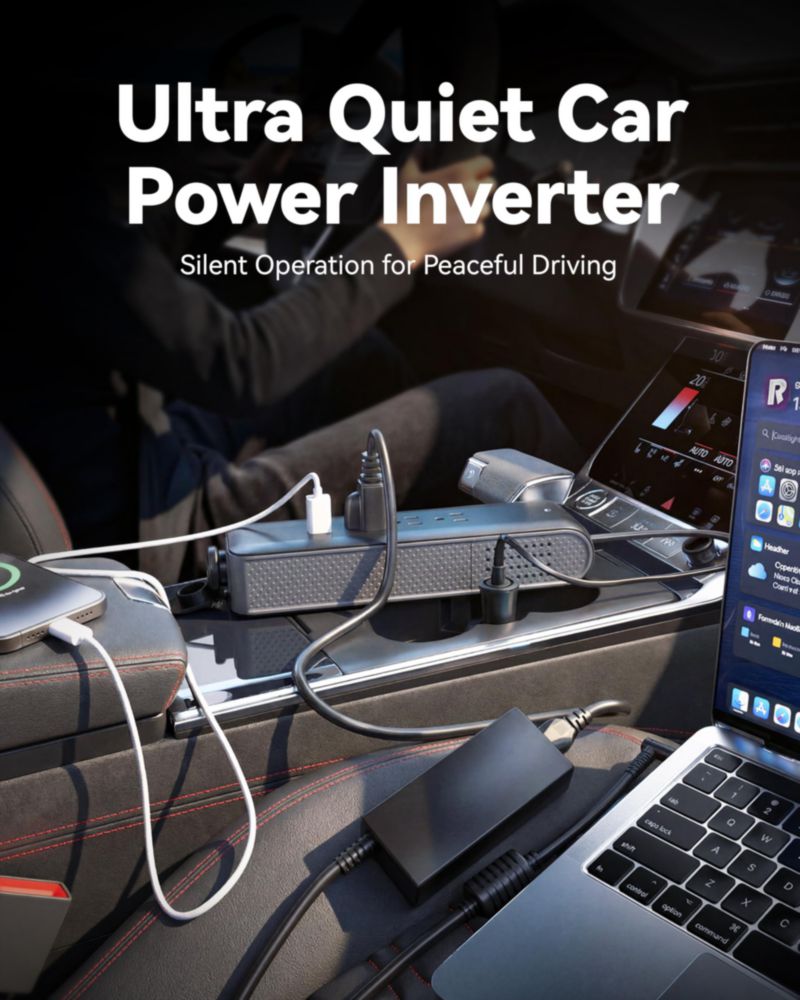 Inversor de Corriente ERAYAK 150W 12V a 110V CA USB-C