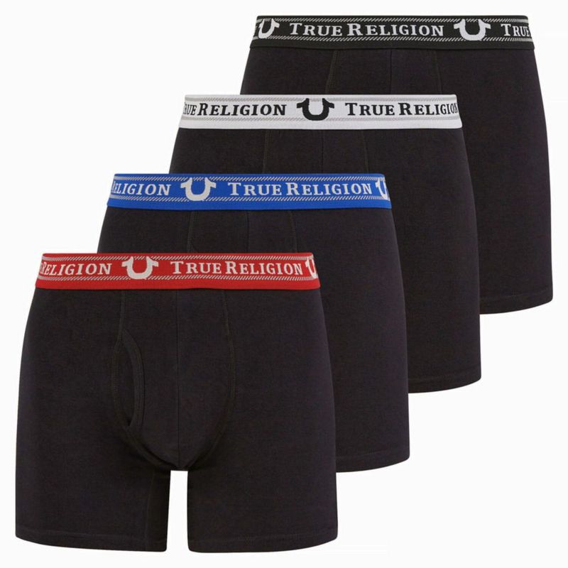 Bóxers tipo slip True Religion para hombre algodón pack de 4 camuflaje