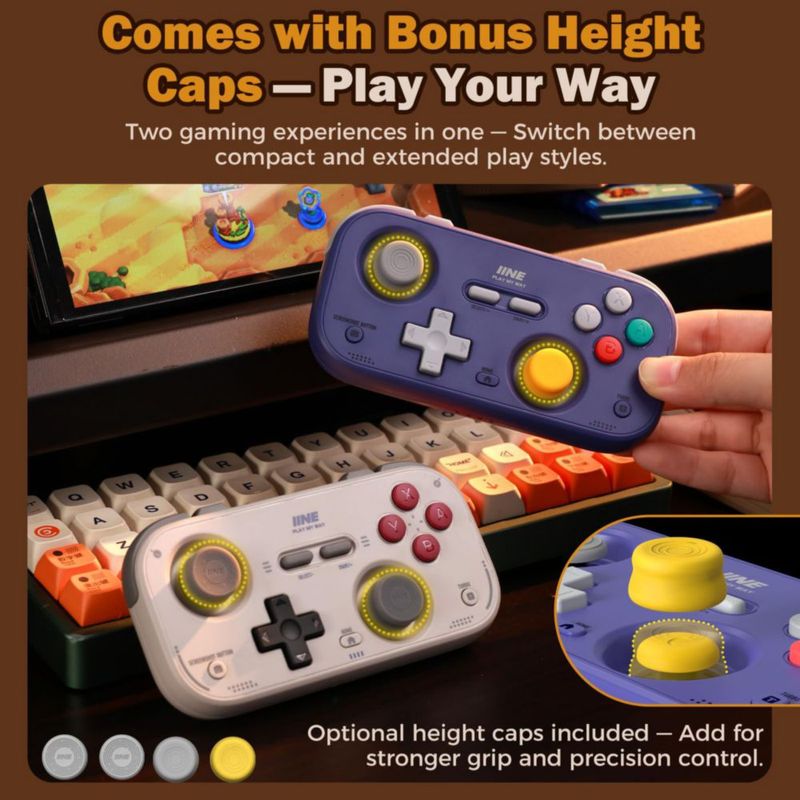 Controlador de juego IINE Retro Pocket morado