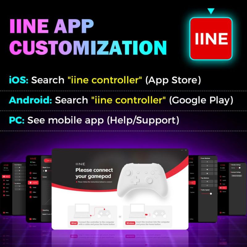 Controlador de juego IINE Retro Pocket morado
