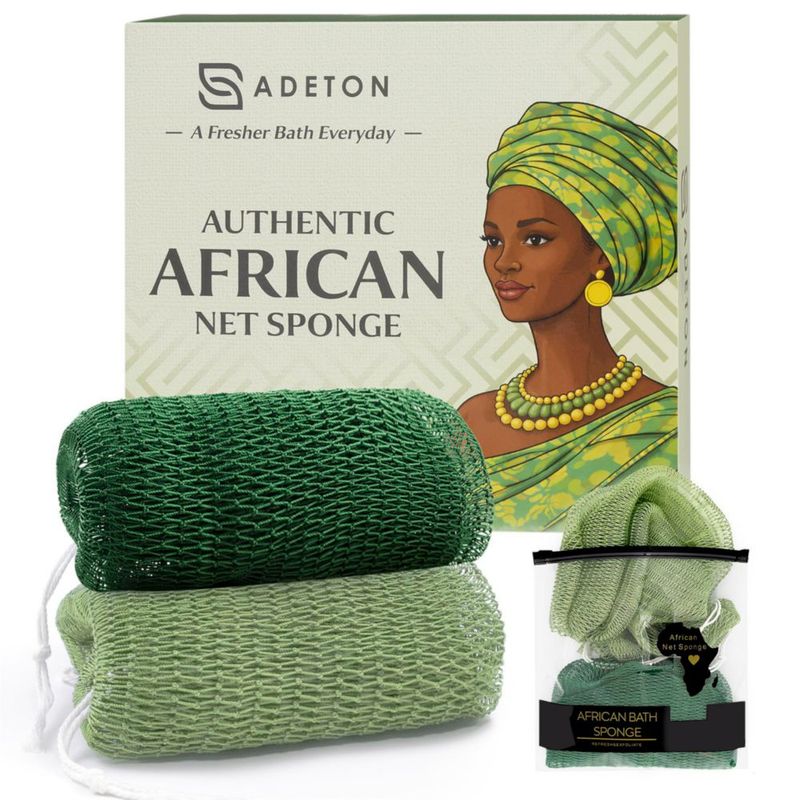 Esponja de Baño ADETON Red Africana – Pack de 2