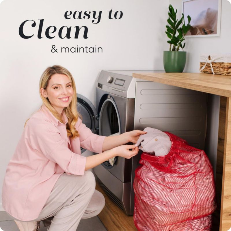 Bolsa de lavandería Handy Laundry 61 × 91 cm roja con cordón