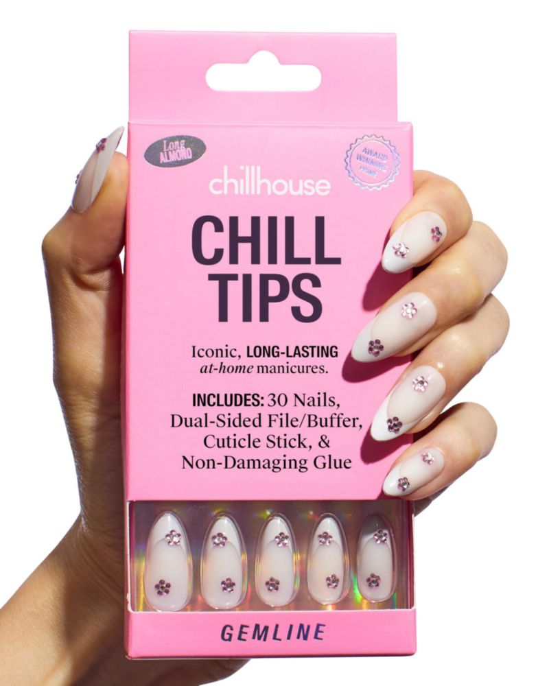 Uñas postizas Chillhouse Gemline Almendra larga 30 unidades