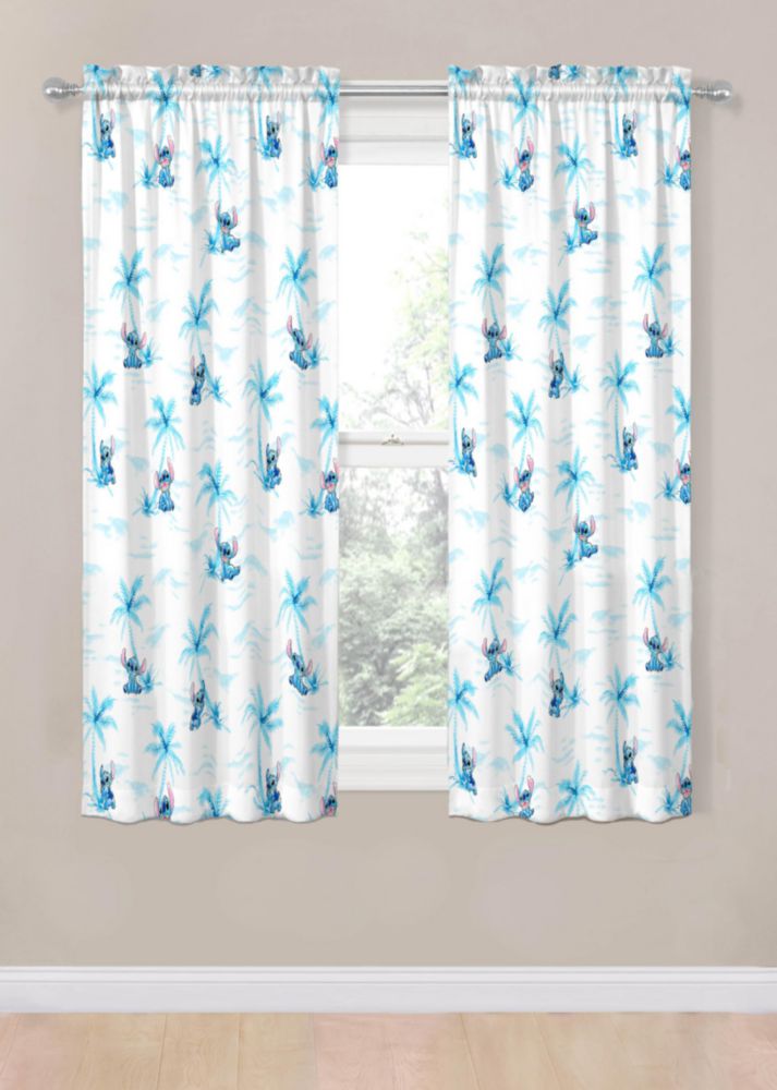 Cortinas Jay Franco 107 cm Blanco Lilo & Stitch (2 unidades)
