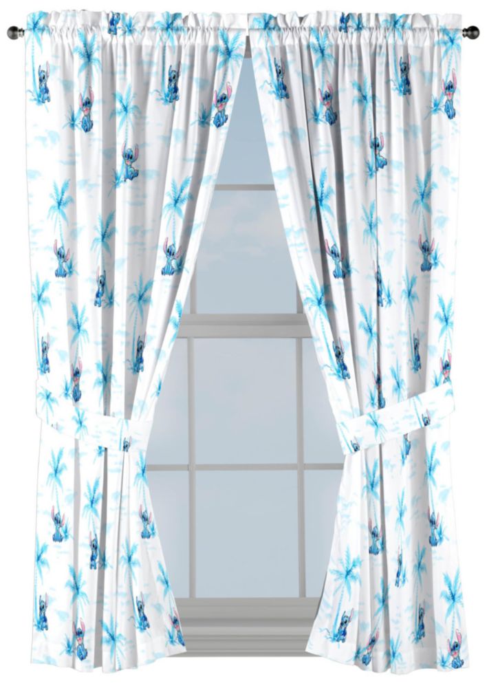 Cortinas Jay Franco 107 cm Blanco Lilo & Stitch (2 unidades)
