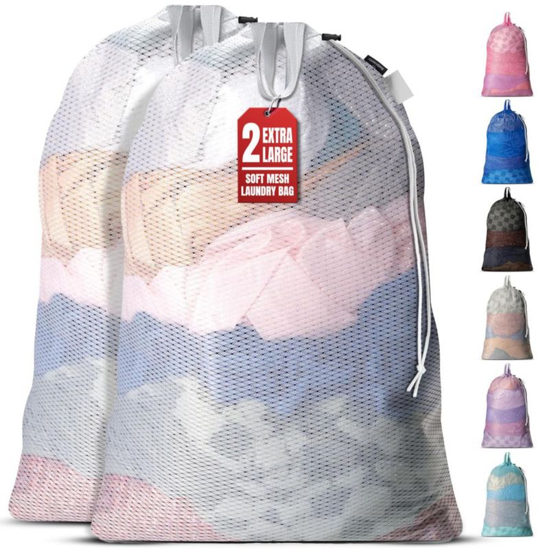 Bolsa de lavandería Handy Laundry 61 × 91 cm (2 unidades) de malla resistente