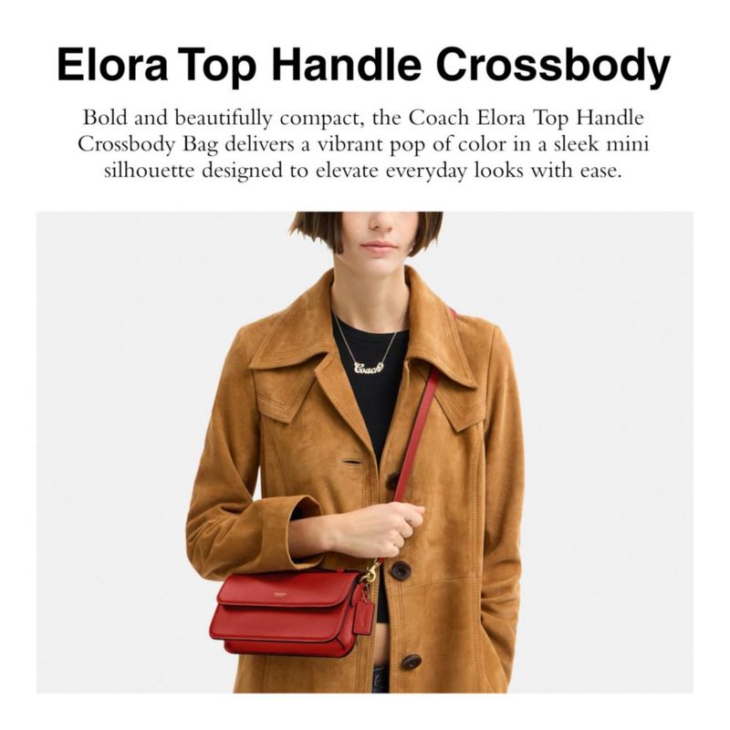 Bolso Coach Elora de 21 cm con asa superior y bandolera