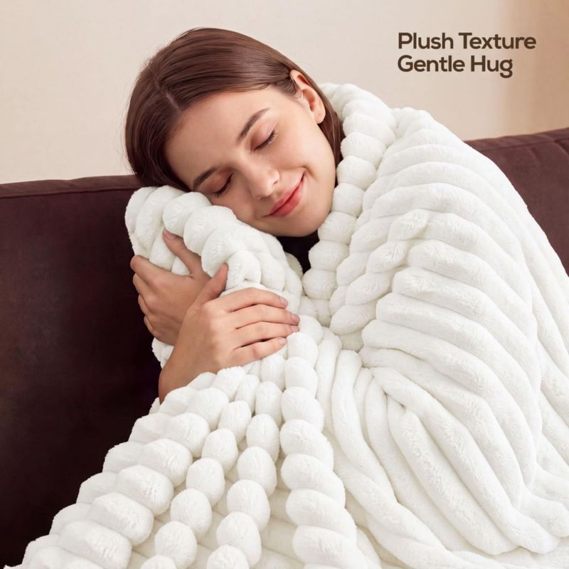 Manta Utopia Bedding 230 × 230 cm Blanco Roto – Talla Queen