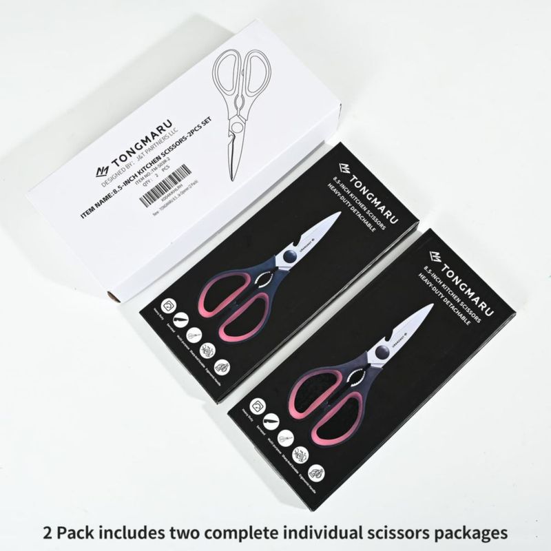 Tijeras TONGMARU 20 cm dentadas (2 piezas) aptas para lavavajillas