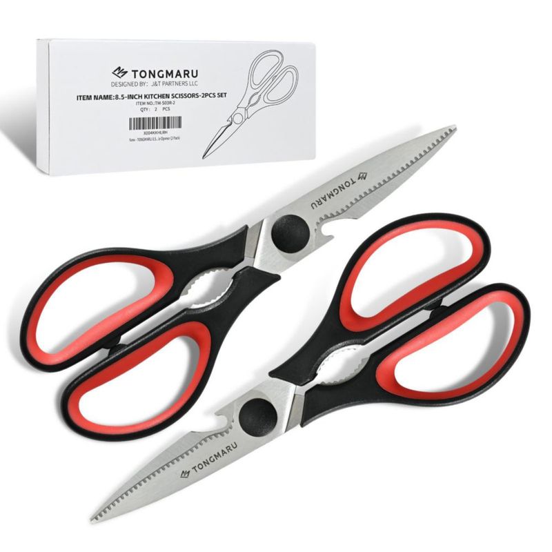Tijeras TONGMARU 20 cm dentadas (2 piezas) aptas para lavavajillas