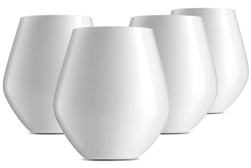 Copas de vino Godinger sin pie para vino tinto y blanco fabricación europea - Blanco 500 ml juego de 4