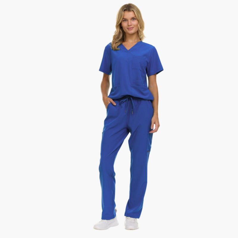 Juego de Uniformes Médicos Nautica Mujer 2 Piezas – Top y Pantalón Stretch