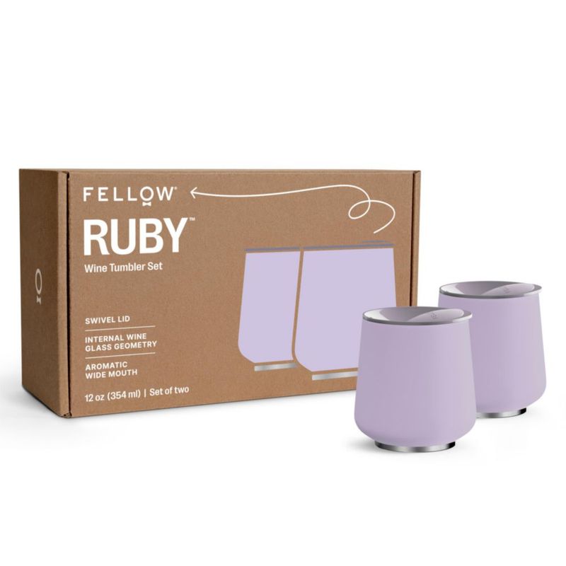 Vaso térmico de vino Fellow 354 ml juego de 2 color Peri Twinkle