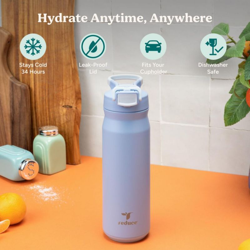 Botella REDUCE 680 ml Aislada con Tapa Flip‑Top para Matcha