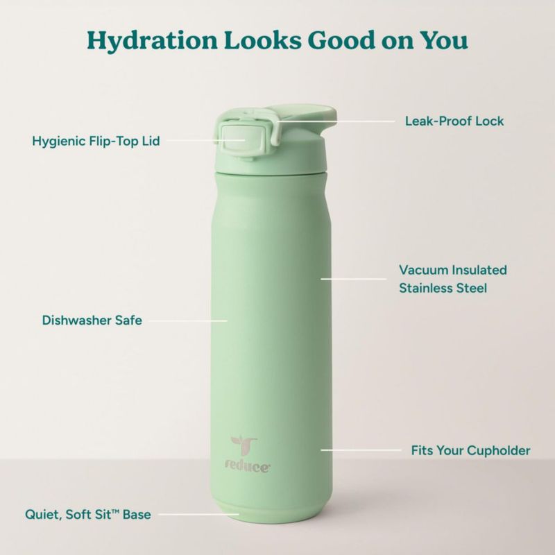 Botella REDUCE 680 ml Aislada con Tapa Flip‑Top para Matcha