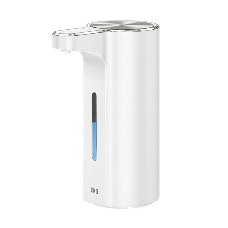 Dispensador de jabón líquido recargable EKO 400 ml IPX7 blanco