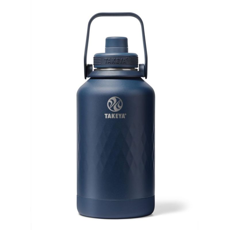 Botella de Agua Takeya 1900 ml Indigo con Tapa de Boquilla Deportiva
