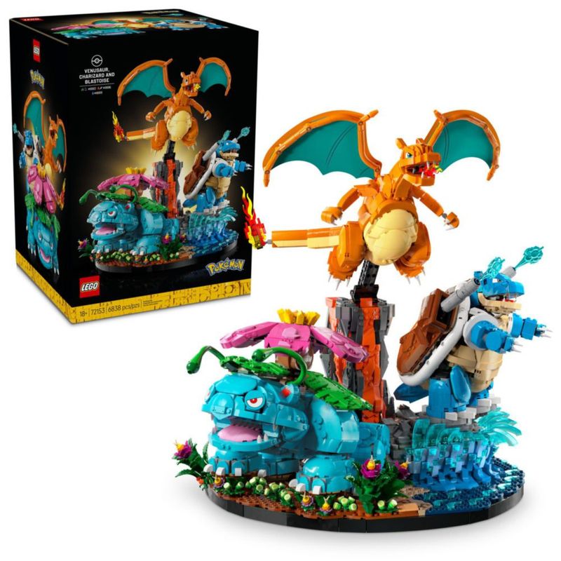 Set de Construcción LEGO Pokémon 72153 Venusaur Charizard