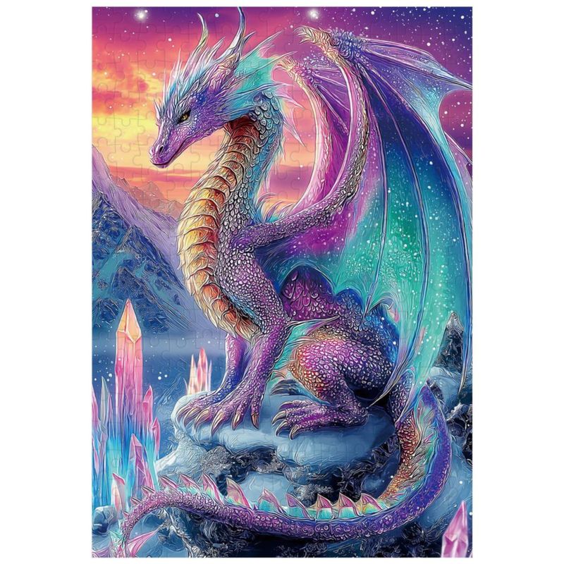 Rompecabezas Ulord de 300 piezas 38 × 25 cm Dragón de Cristal