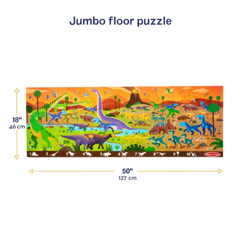 Rompecabezas de suelo Melissa & Doug de 48 piezas - Dinosaurios