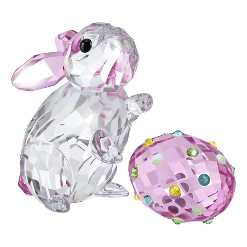 Figurita Swarovski Idyllia Conejo y Huevo 4 × 3 × 5 cm
