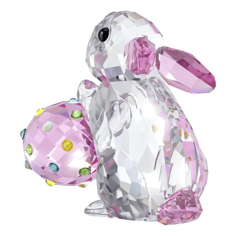 Figurita Swarovski Idyllia Conejo y Huevo 4 × 3 × 5 cm