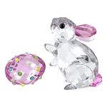 Figurita Swarovski Idyllia Conejo y Huevo 4 × 3 × 5 cm