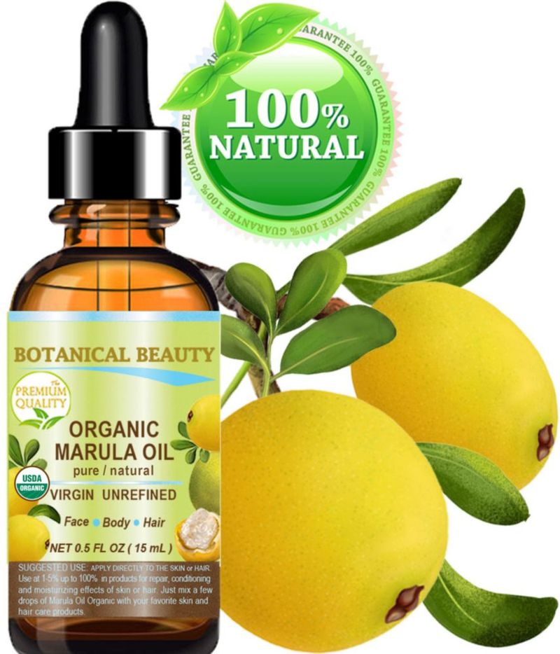 Aceite de Marula Botanical Beauty 15 ml para rostro cabello y cuerpo