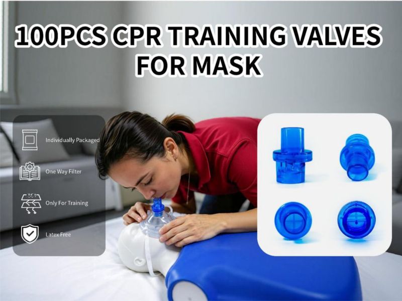 Válvulas de entrenamiento para RCP Sepanda 100 piezas unidireccional azul