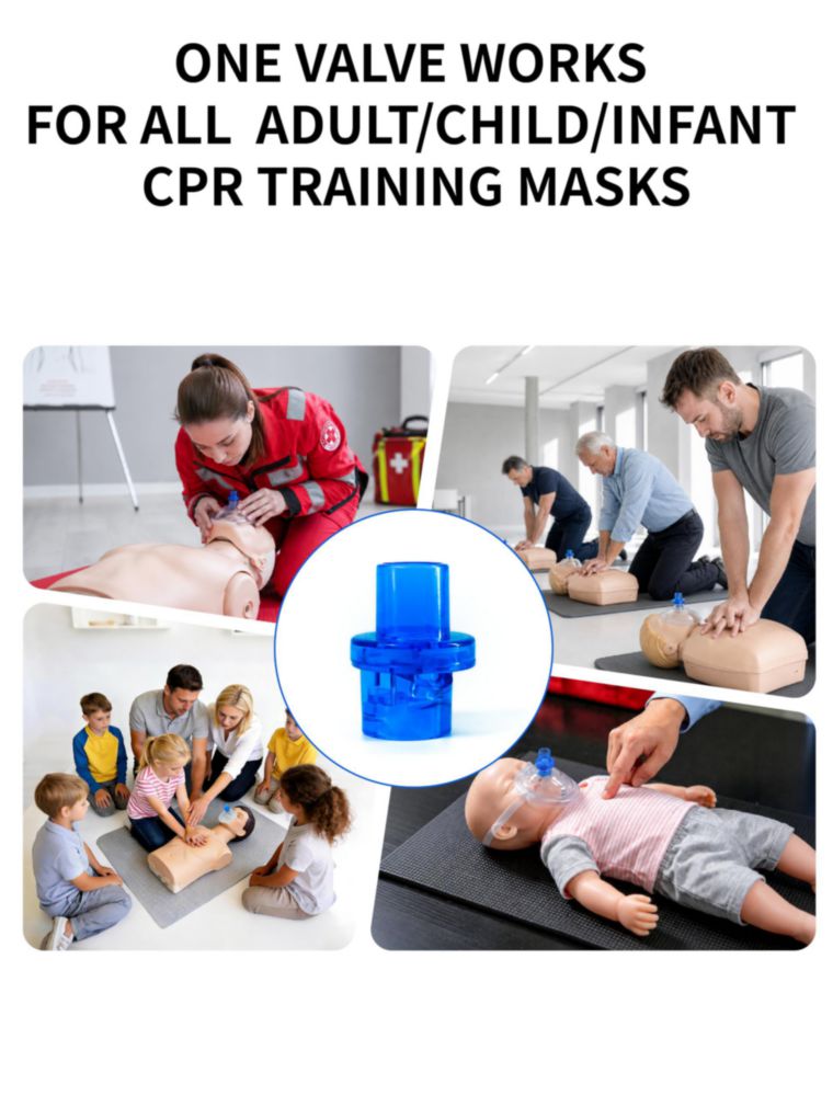 Válvulas de entrenamiento para RCP Sepanda 100 piezas unidireccional azul