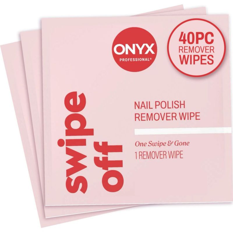 Removedor de Esmalte de Uñas Onyx Professional - 40 Toallitas