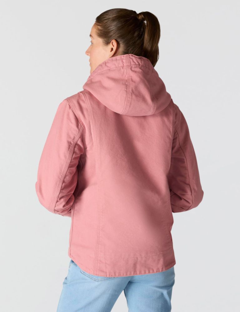 Chaqueta Carhartt Iconic Washed Duck tono rosa XS