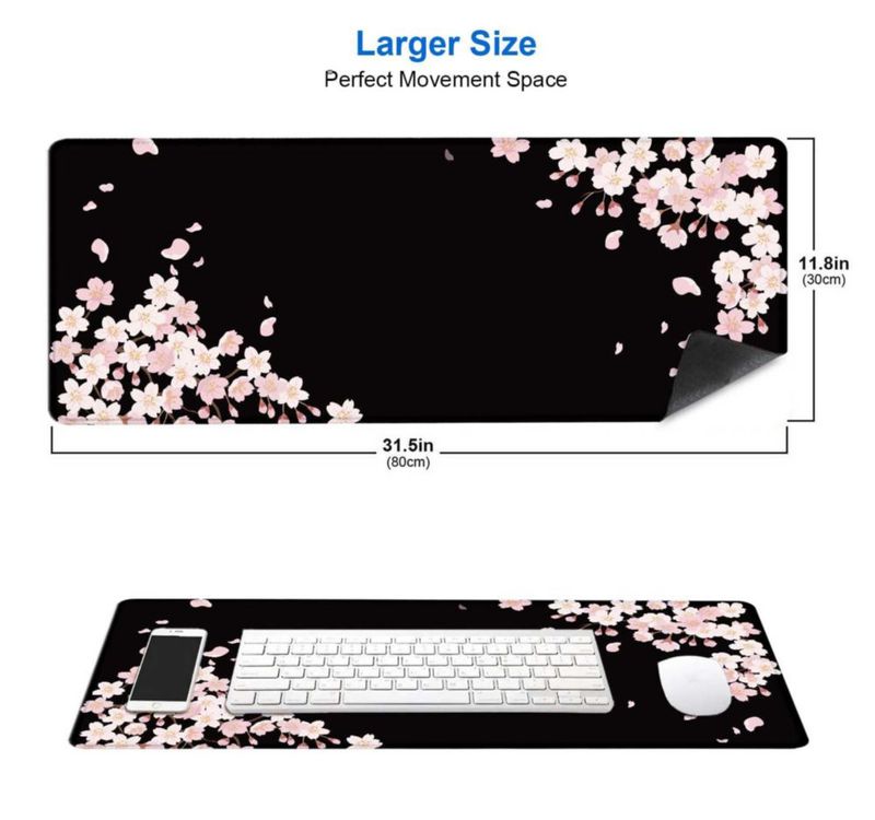 Alfombrilla para ratón IMAYONDIA 80x30 cm Sakura Cerezo en flor