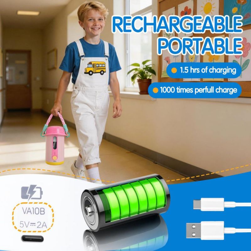 Sacapuntas eléctrico automático recargable rosa de deli