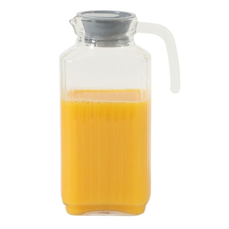 Jarra Gibson Home 18 L de vidrio transparente con tapa