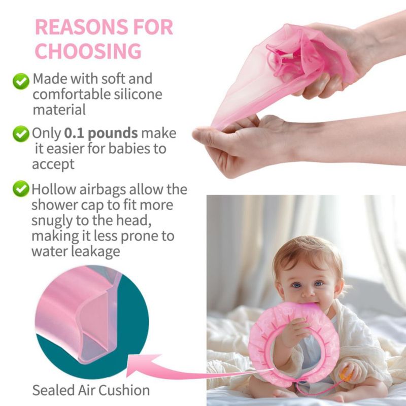 Gorro de baño kair para bebé de silicona 31-48 cm