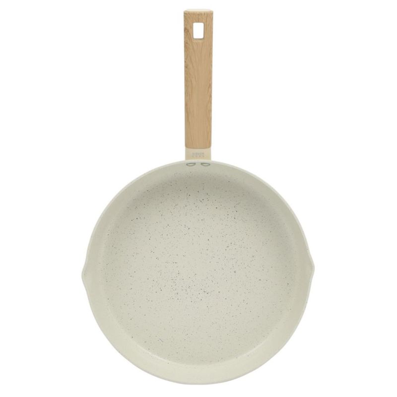 Sartén Gibson Home 28 cm Cerámica Antiadherente Gris Topo